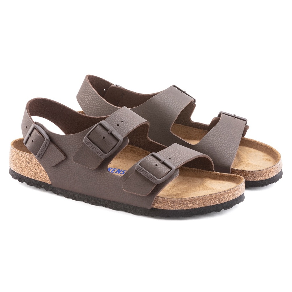 NWT Birkenstock Men’s Milano Chocolate Soft Footbed Regular Width 46 EU (13-13.5